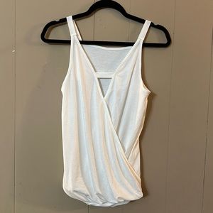 V-neck white blouse tank top nwot